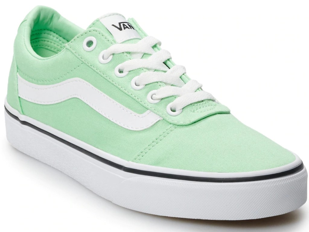 women's mint green and white casual shoe