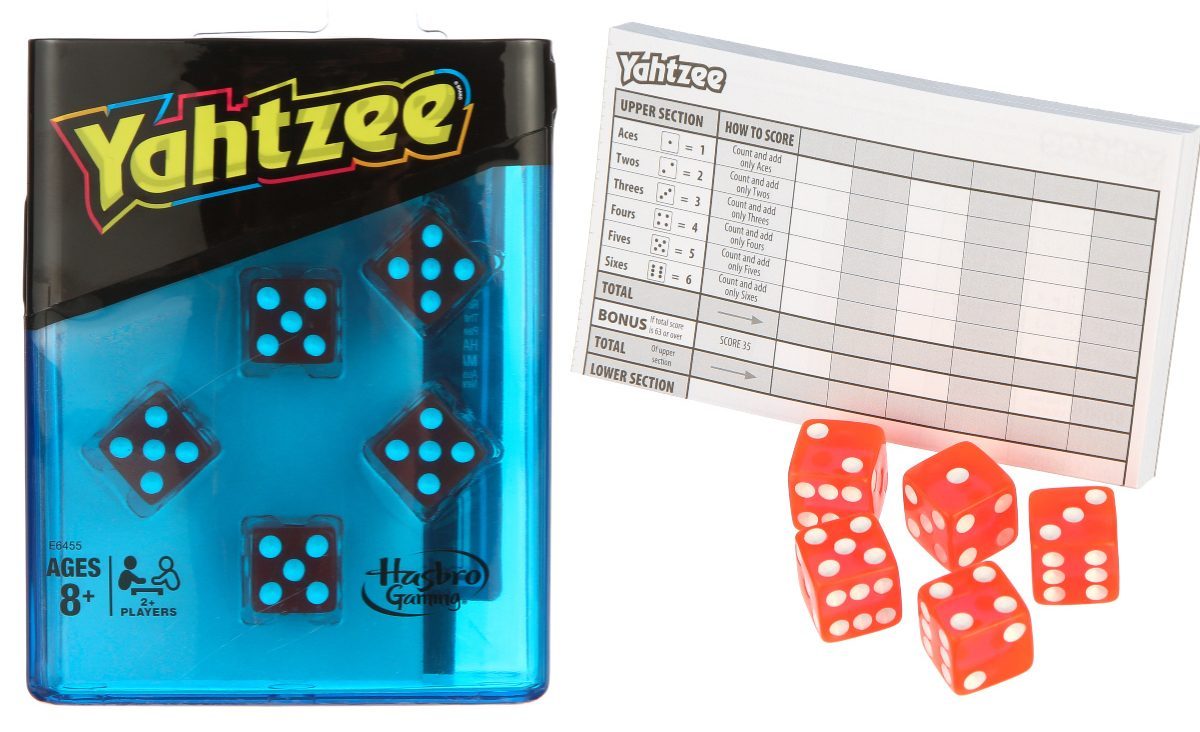 dice game and paper instructions