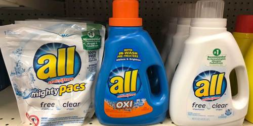 All Laundry Detergent or Mighty Pacs Only $1.99 (Regularly $8)
