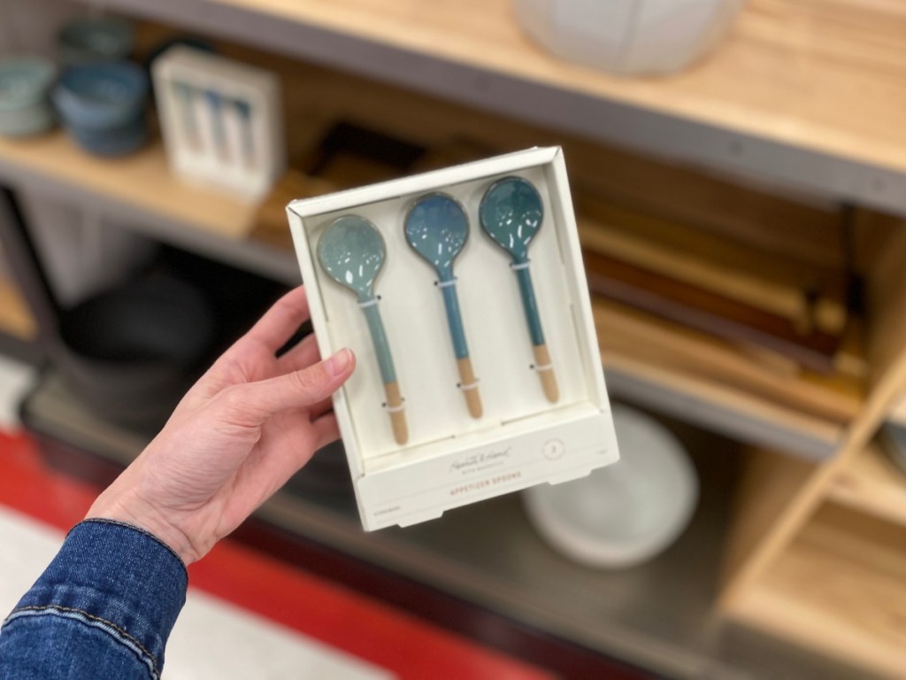 blue Appetizer Spoons at Target