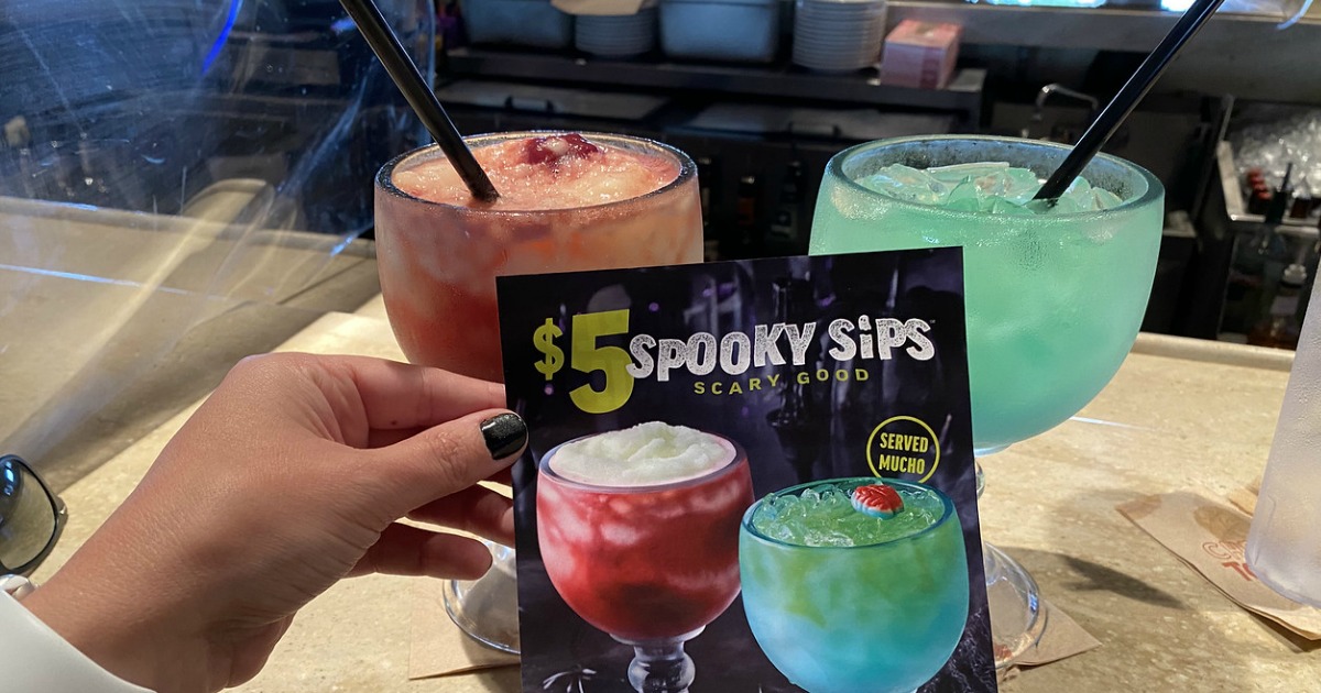 Princípios Especiais de Restaurantes de Pequenas Bruxas - goles assustadores da Applebee's spooky sips