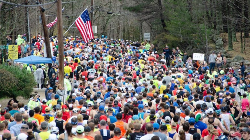 Boston Marathon runners