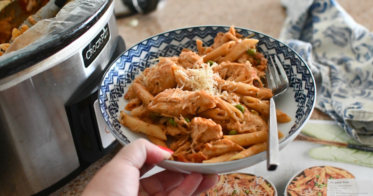chicken penne meal from home chef