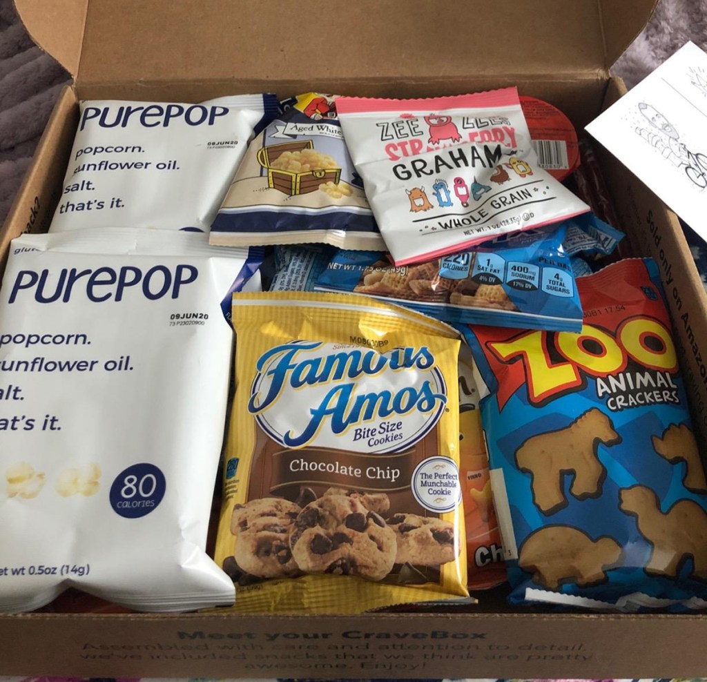 cravebox subscription snack box