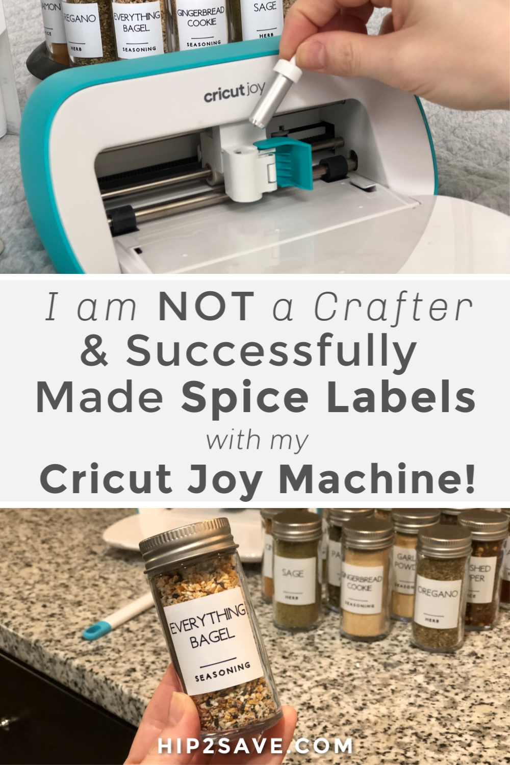 Easy Spice Jar Labels With Cricut Joy - Color Me Crafty