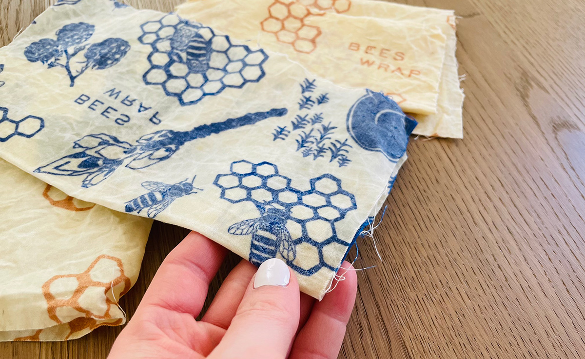sheet of cut beeswax wraps