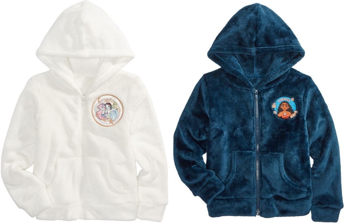 two plush hoodies for kids