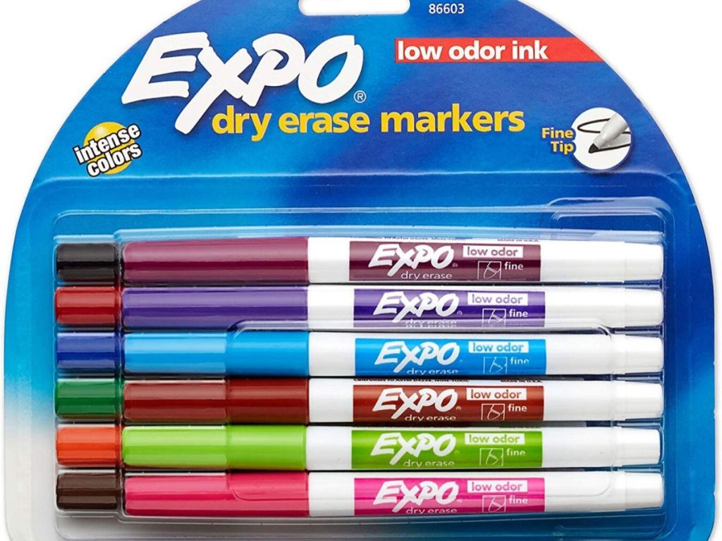 12 count pack of skinny dry erase markers