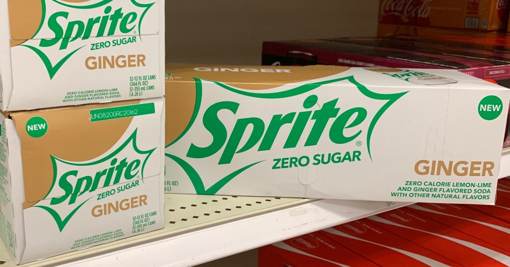 Ginger Sprite on shelf at Target