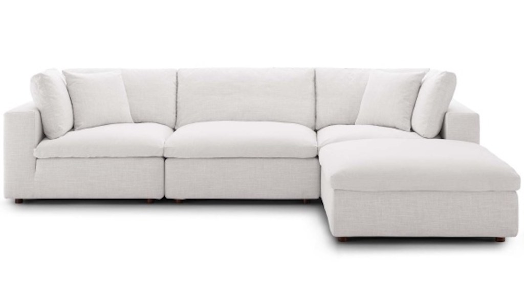 white cloud couch stock photo