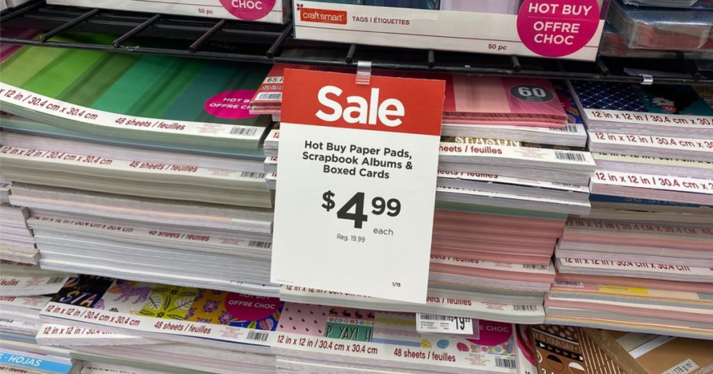 michaels paper pads on sale