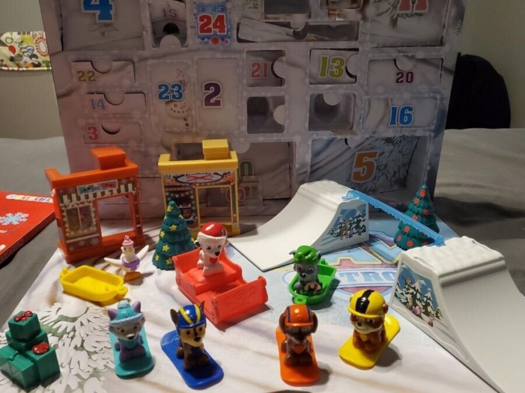 paw patrol advent calendar unveiled with play pieces