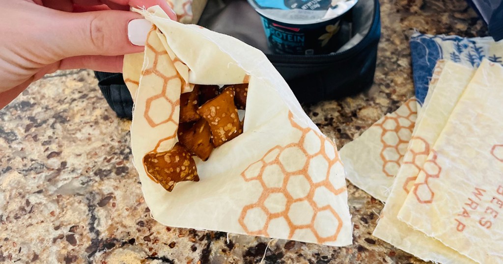 pretzels in beeswas wrap