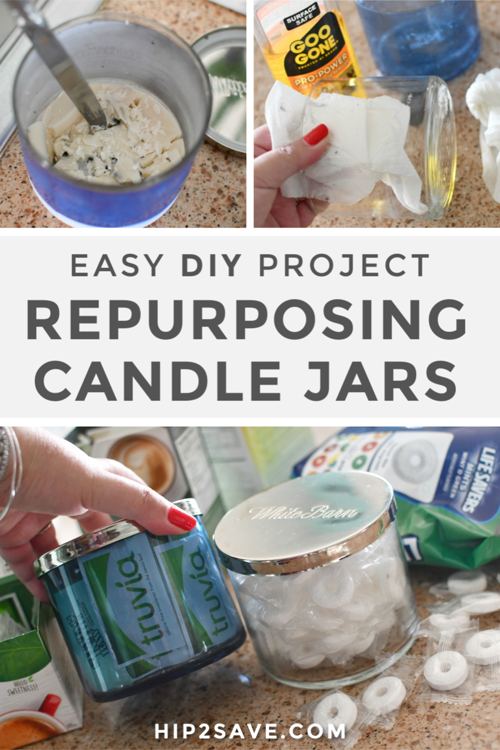 17 Ways to Reuse old candle jars & how to remove the wax! Create cool