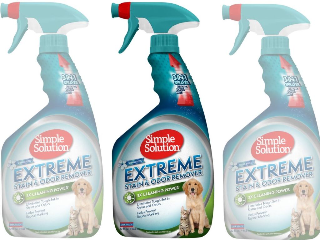 Simple Solution pet extreme cleaner bottles