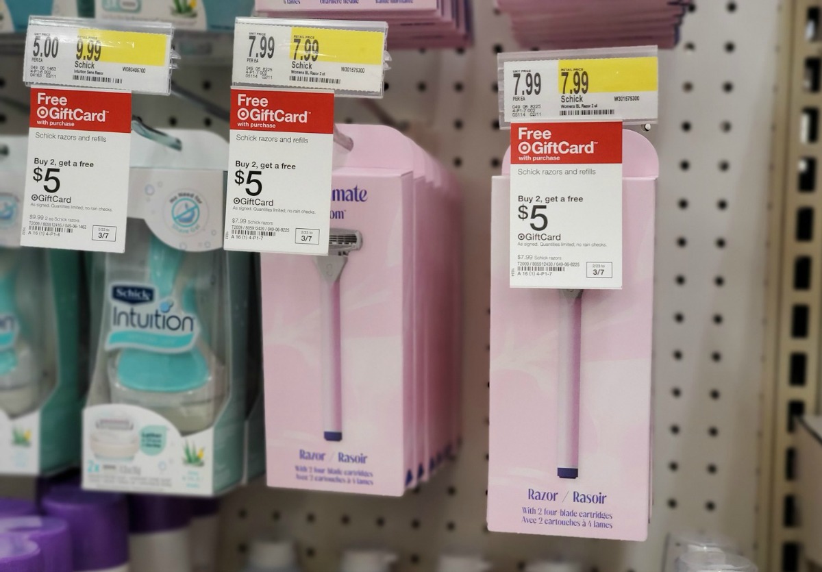 Skintimate Women’s Razors Twin Packs Just 37¢ Each After Target Gift Card