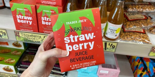 Trader Joe’s Sparkling Strawberry Juice is Here | Great Mixer for Cocktails