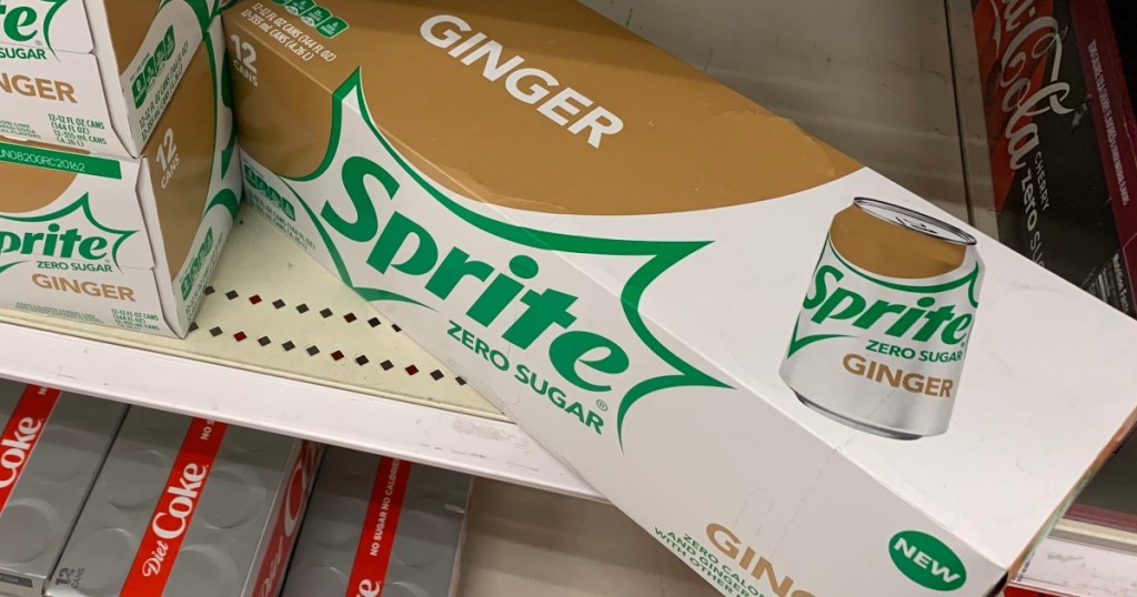 Ginger Sprite on the shelf at Target