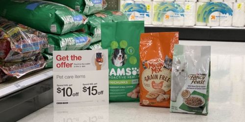 Up To $15 Off Pet Products at Target | Stock Up on Dog & Cat Food