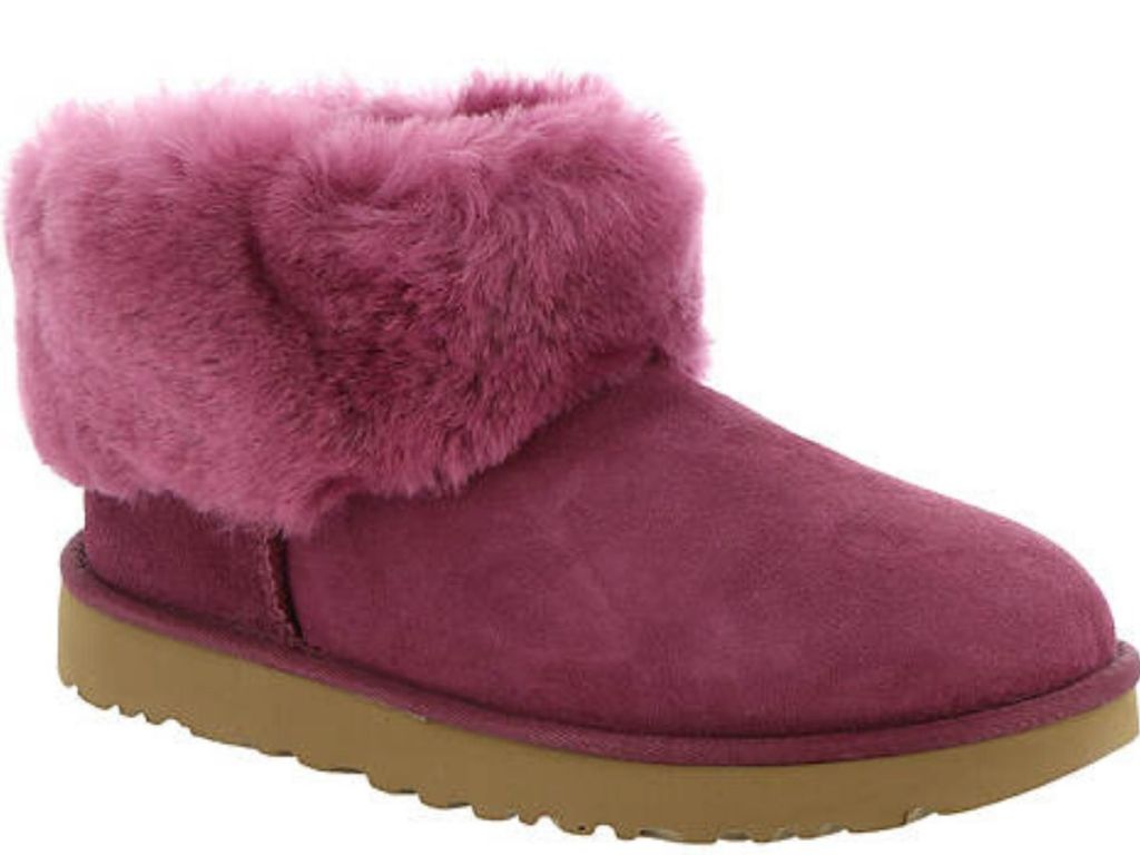 low ugg sheepskin boots with furry lining