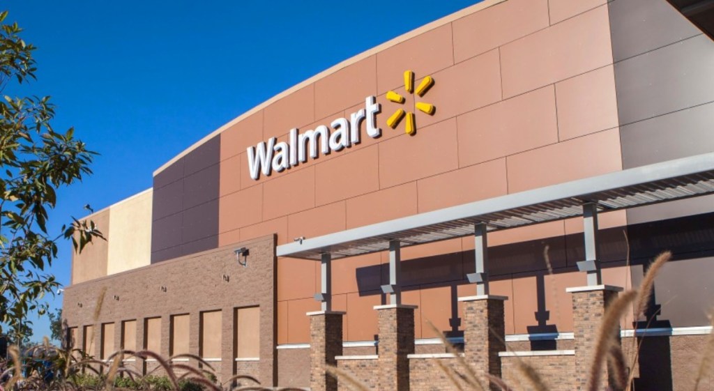 exterior of Walmart, open on New Year's day