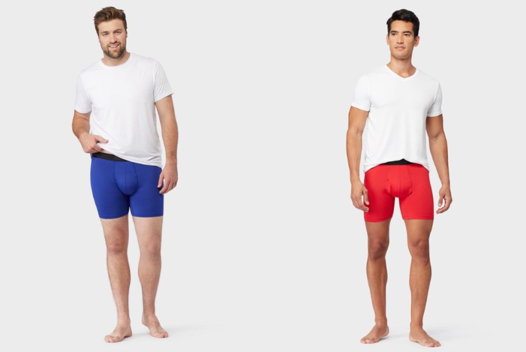 32 degrees active fresh underwear on 2 male models
