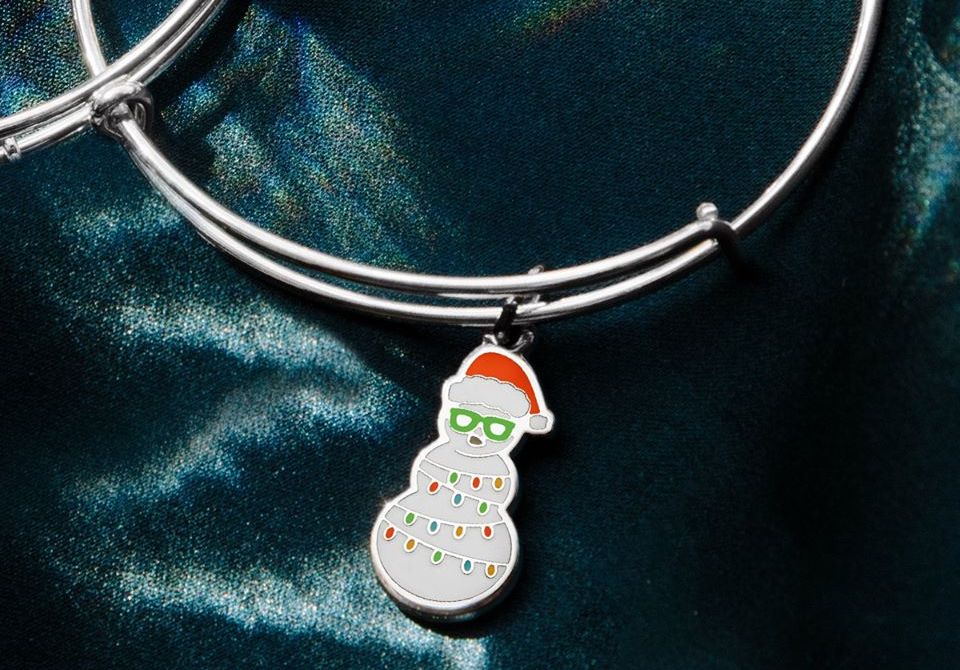 bracelet with a snowman charm