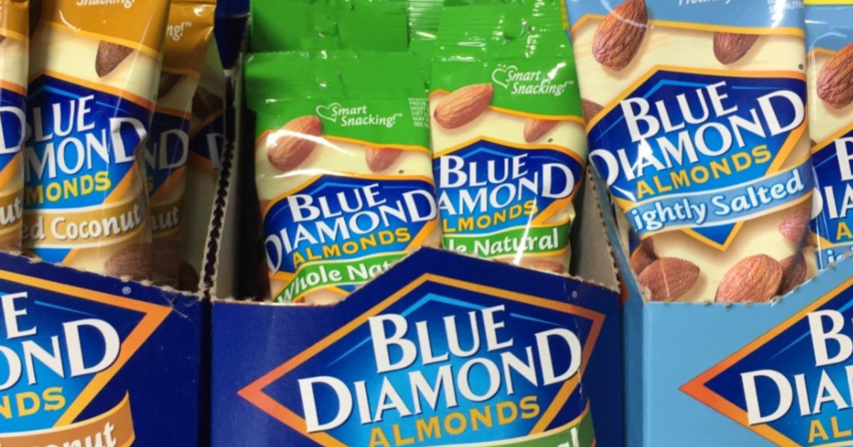 Blue Diamond Almonds Single Serve 12-Pack Only $7.66 Shipped on Amazon