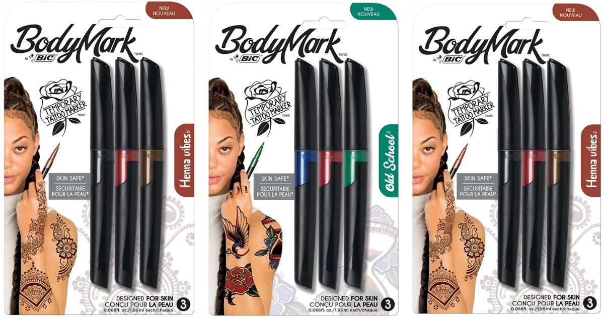 The BIC BodyMark Temporary Tattoo Markers Look So Real, My Friends Thought  I Got Inked — Elite Daily | Diy tattoo permanent, Diy temporary tattoos,  Diy tattoo