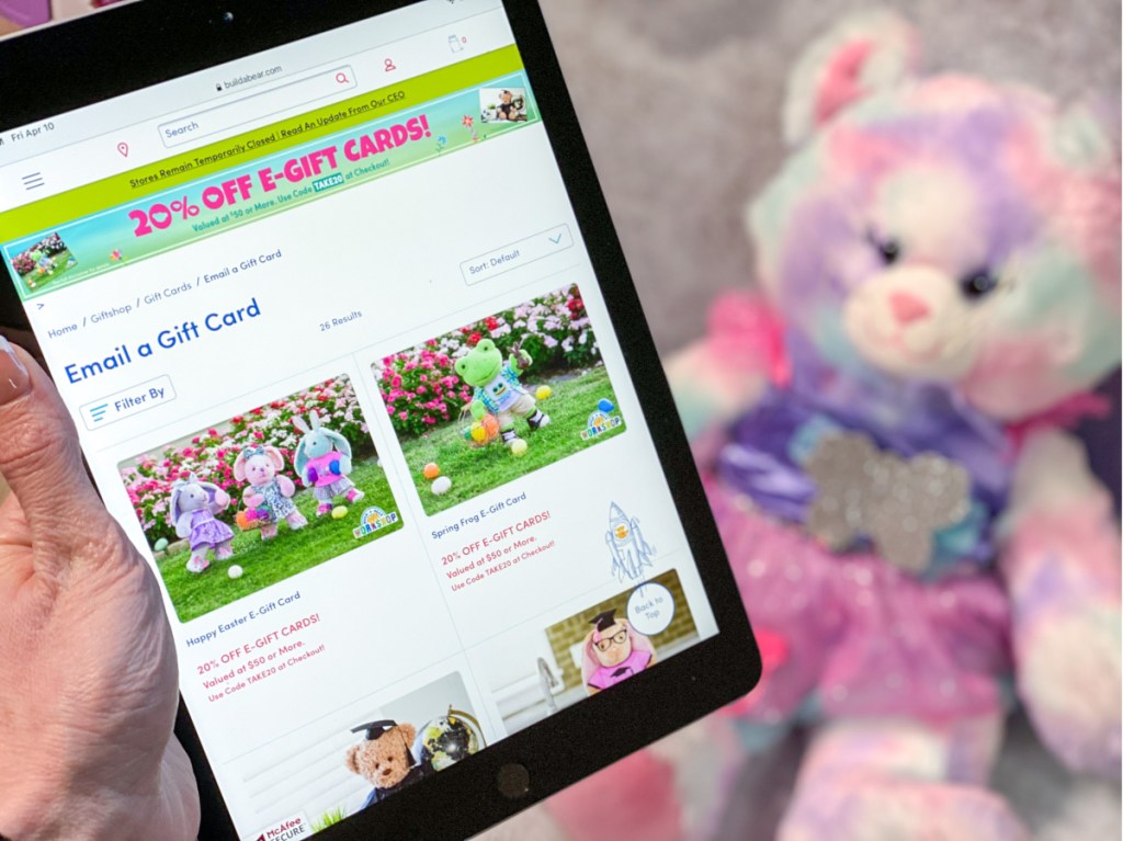 old build a bear website