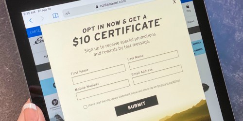 $10 Off ANY Eddie Bauer Purchase Coupon