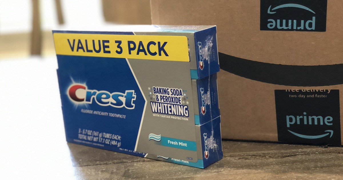 Crest Whitening Toothpaste 3Pack Just 3.74 Shipped on Amazon