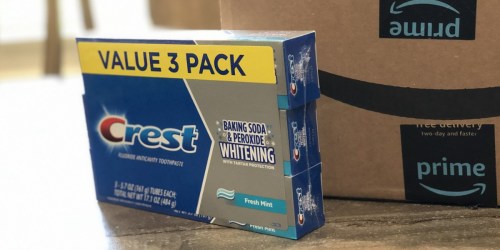 Crest Whitening Toothpaste 3-Pack Just $3.74 Shipped on Amazon