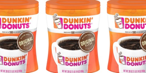 Dunkin’ Ground Coffee 30oz Canister Only $12 Shipped on Amazon (Regularly $20)
