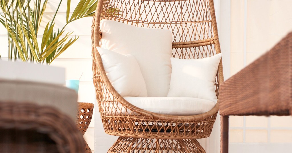 Wicker Swivel Egg Chair from $279.99 Shipped + Get $50 Kohl’s Cash