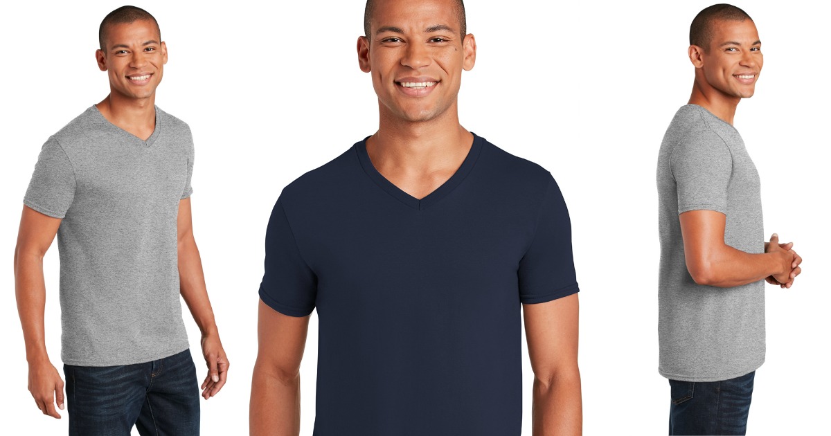 Gildan Men's V-Neck T-Shirts 5-Pack Only $9 on Amazon (Regularly $15 ...