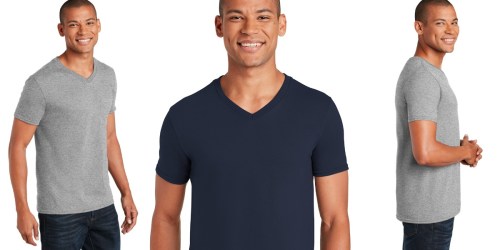 ** Gildan Men’s V-Neck T-Shirts 5 Pack Only $11.50 on Amazon (Regularly $18)| Just $2.30 Each