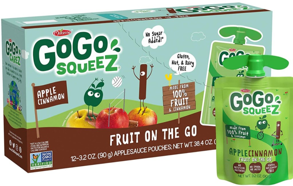 gogo squeeze apple cinnamon box and pouch