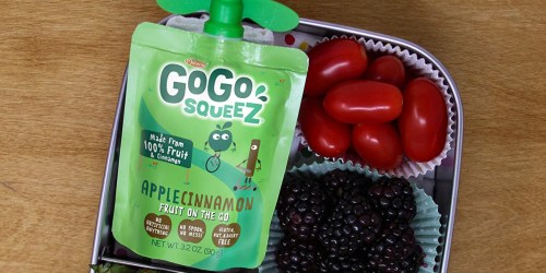 GoGo squeeZ Applesauce Pouches 12-Pack Only $5.68 Shipped on Amazon (Just 47¢ Per Pouch)