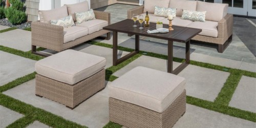 5-Piece Wicker Outdoor Patio Set Only $759.60 Shipped on HomeDepot.com | Table, Sofa & More