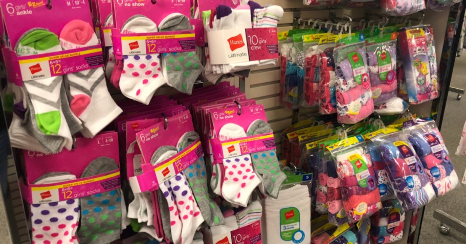 Hanes Girls Socks 10-Pack Just $3.89 on Target.com