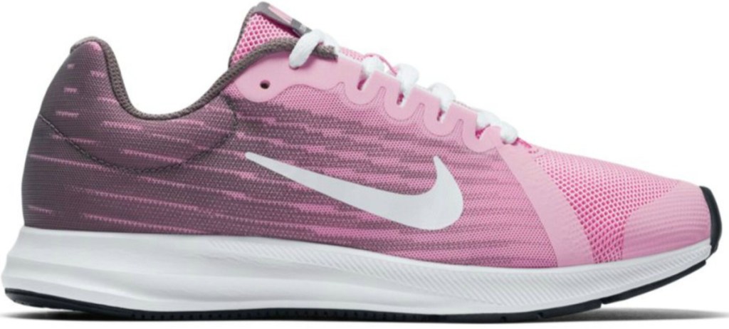 nike pink and black girls athletic shoes