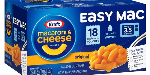 Kraft Easy Mac 18-Pack Just $5.98 on Amazon (Only 33¢ Per Serving)