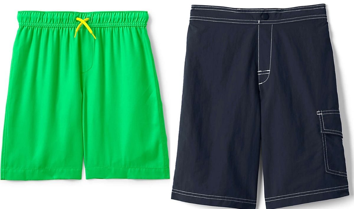 lands end boys bathing suits