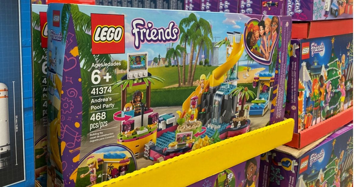Lego Friends Andreas Pool Party set in box at store