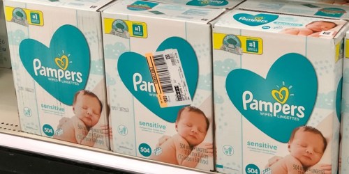 Military Exchange: 2 Pampers Baby Wipes 504-Count Boxes Only $21.98 After Gift Card