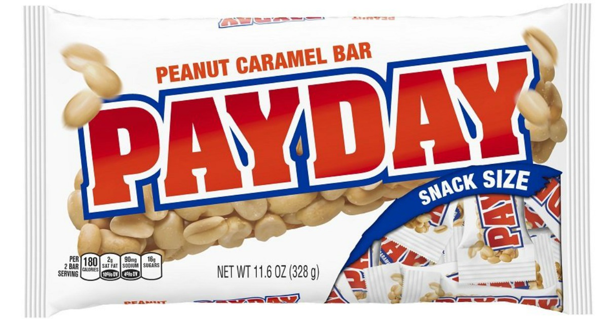 PayDay SnackSize Candy Bar Bag Only 3.37 Shipped on