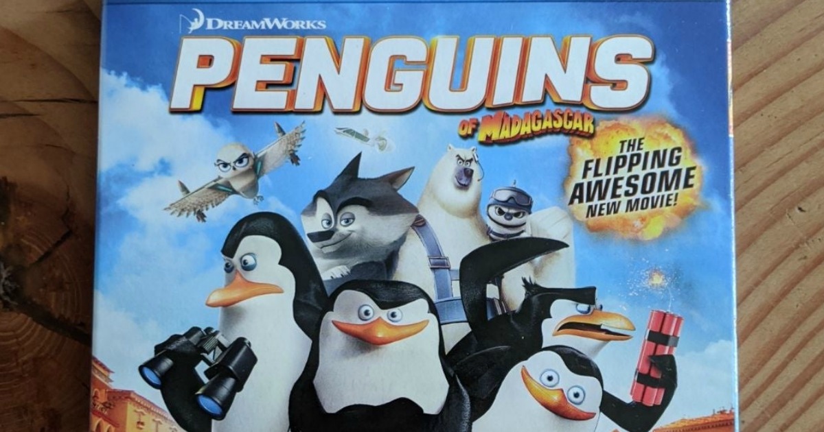 Blu-ray cover art for Penguins movie
