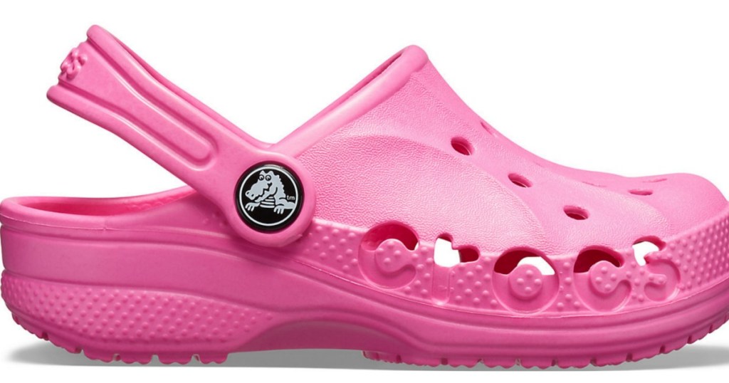 Pink Crocs clog sandal