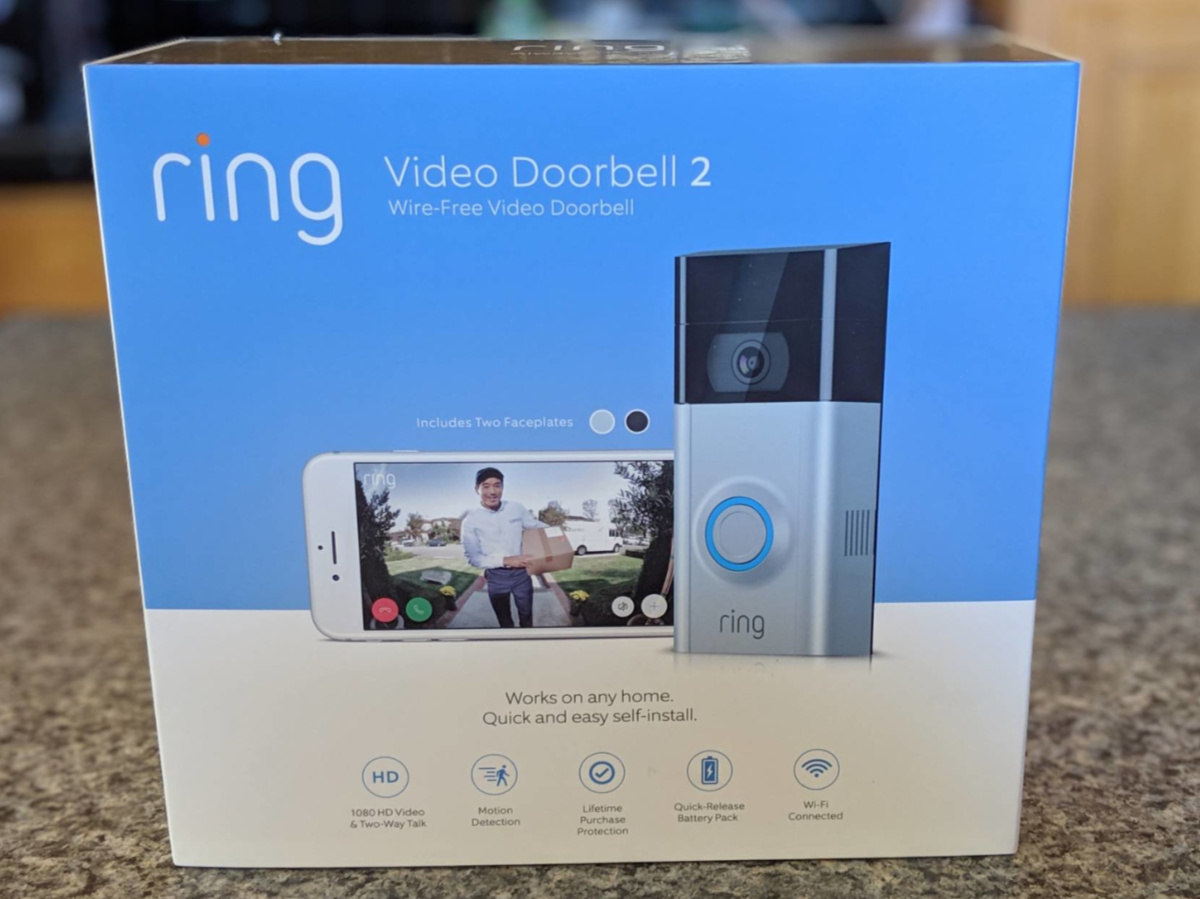 Ring Video Doorbell 2 w/ Year of Ring 